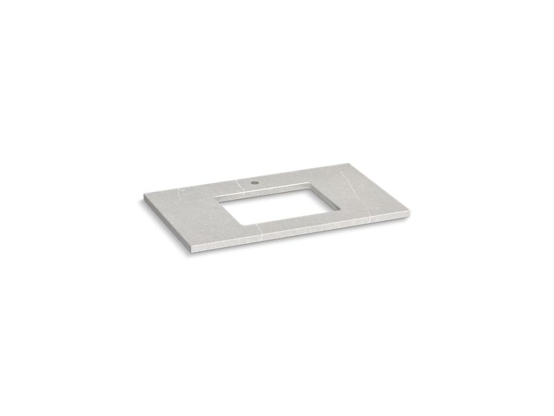 KOHLER K-28250-ESR Eternal Serena Silestone 37" quartz vanity top with rectangular cutout