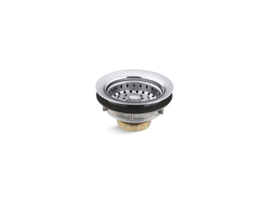 KOHLER K-8814-CP Polished Chrome Stainless steel sink drain and strainer for 3-1/2" to 4" outlet
