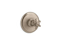 KOHLER K-T72769-3M-BV Vibrant Brushed Bronze Artifacts MasterShower temperature control valve trim with prong handle