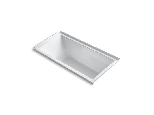 KOHLER K-1167-VBRW-0 Underscore 60" X 30" Alcove Vibracoustic Bath With Bask Heated Surface, Right Drain In White
