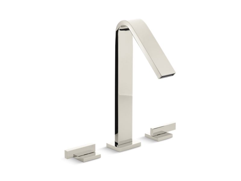 KOHLER Loure K-15285-4-SN Vibrant Polished Nickel Deck-mount bath faucet