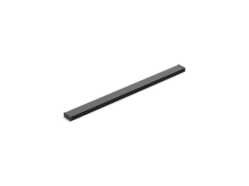 KOHLER K-80659-BL Matte Black 2-1/2" x 36" linear drain grate with perforated pattern