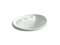 KOHLER K-2839-8-FF Tides Drop-in bathroom sink with 8" widespread faucet holes