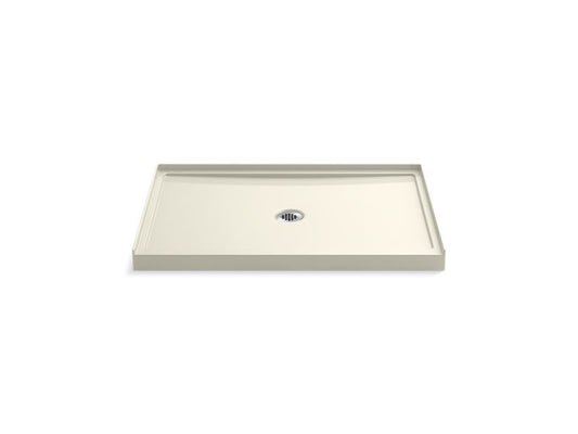 KOHLER K-8461-96 Biscuit Rely 48" x 34" single-threshold shower base with center drain