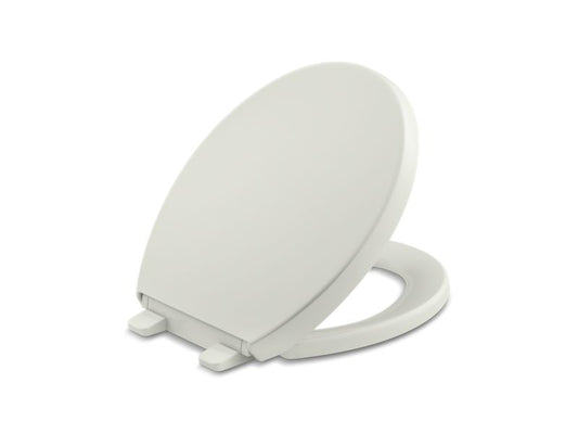 KOHLER K-4009-NY Dune Reveal Quiet-Close round-front toilet seat