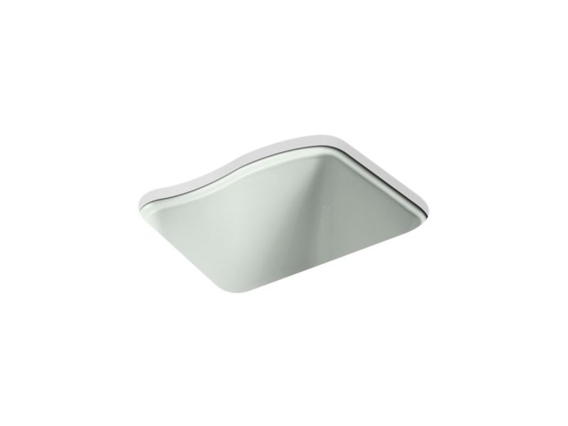 KOHLER K-6657-4U-FF River Falls 25" x 22' x 14-15/16" undermount utility sink with 4 faucet holes