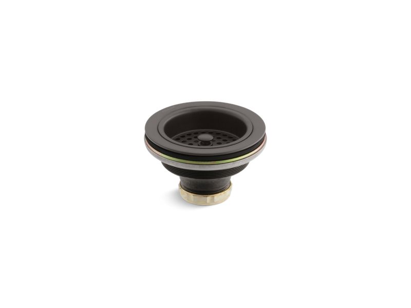 KOHLER K-R8799-C-BRZ Oil-Rubbed Bronze Duostrainer Sink drain and strainer,less tailpiece