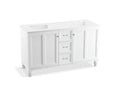 KOHLER K-99524-LG-1WA Damask 60" Bathroom Vanity Cabinet In Linen White