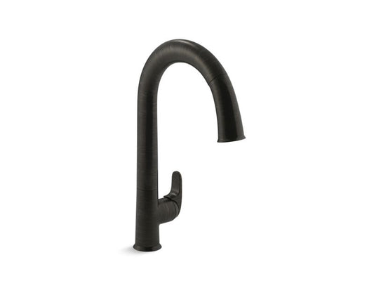 KOHLER K-72218-WB-2BZ Oil-Rubbed Bronze Sensate Touchless pull-down kitchen sink faucet with KOHLER Konnect and two-function sprayhead