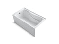 KOHLER K-1219-LA-0 Hourglass 32 60" x 32" alcove bath with integral apron and integral flange and left-hand drain