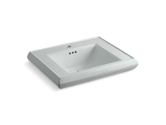 KOHLER K-2259-1-95 Ice Grey Memoirs Pedestal/console table bathroom sink basin with single faucet-hole drilling