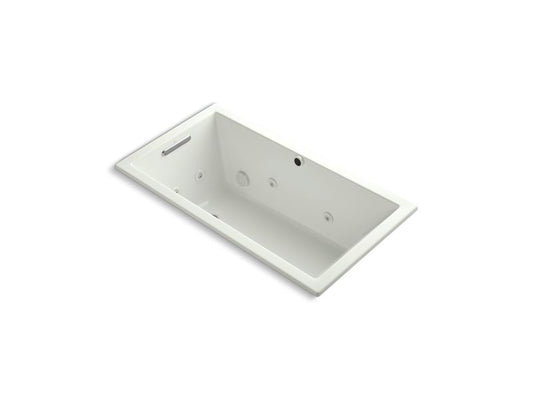 KOHLER K-1168-JH-NY Dune Underscore 60" x 32" heated whirlpool bath with end drain