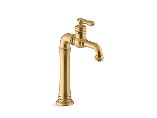 KOHLER K-72763-9M-2MB Vibrant Brushed Moderne Brass Artifacts Single-handle bathroom sink faucet