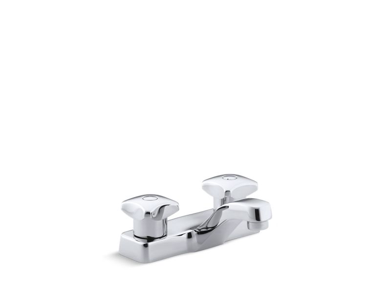 KOHLER K-7404-2N-CP Triton 0.5 gpm centerset commercial bathroom sink faucet with standard handles, drain not included