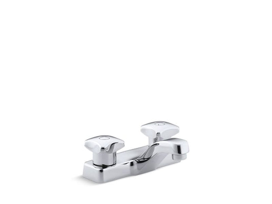 KOHLER K-7404-2N-CP Triton 0.5 gpm centerset commercial bathroom sink faucet with standard handles, drain not included