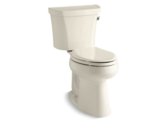 KOHLER K-3889-UR-47 Highline Comfort Height Two-piece elongated 1.28 gpf chair height toilet with right-hand trip lever, insulated tank and 10" rough-in