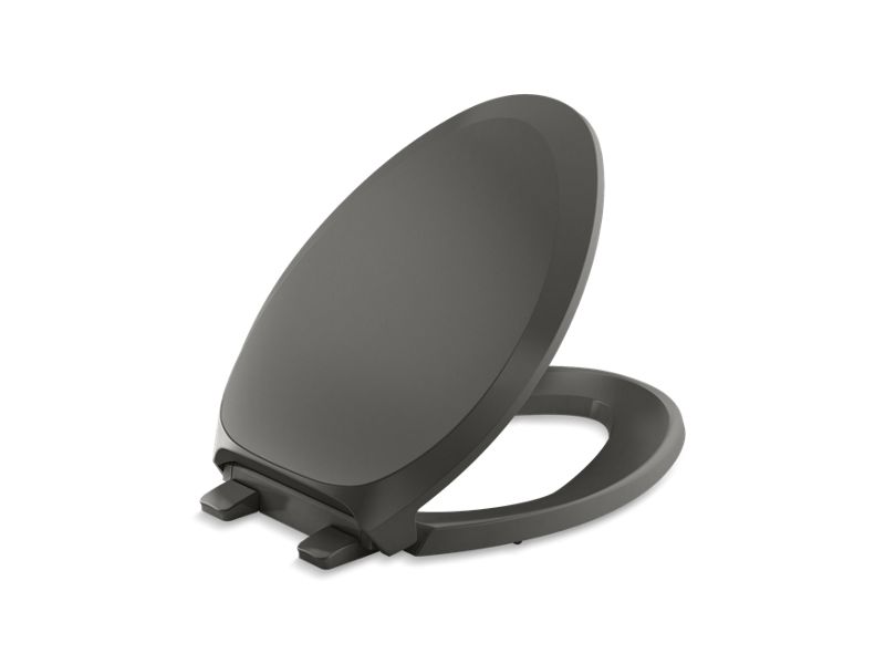KOHLER K-4713-RL-58 French Curve Readylatch Quiet-Close Elongated Toilet Seat In Thunder Grey