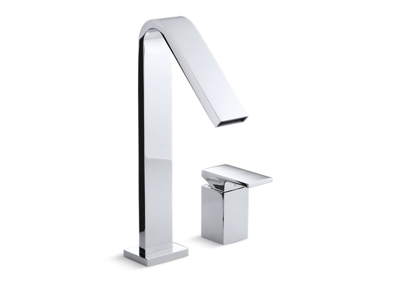 KOHLER K-14675-4-CP Polished Chrome Loure Deck-mount bath faucet