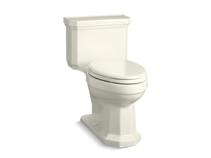 KOHLER K-3940-RA-96 Kathryn Comfort Height One-piece compact elongated 1.28 gpf chair height toilet with right-hand trip lever, and slow close seat