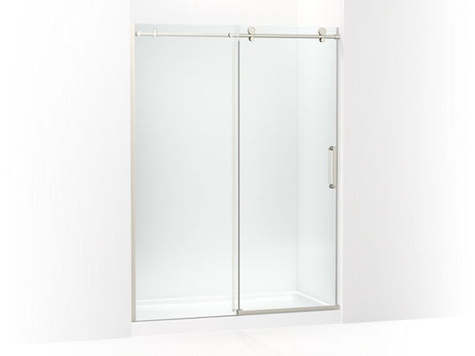 KOHLER K-707624-8L-BNK Cursiva Sliding shower door, 78" H x 56-1/8 - 59-7/8" W, with 5/16" thick Crystal Clear glass