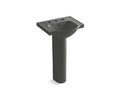KOHLER Veer K-5265-8-58 Thunder Grey 21" rectangular pedestal bathroom sink