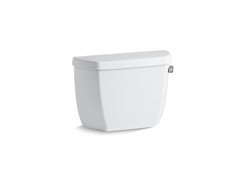 KOHLER K-5307-RA-0 White Wellworth Classic 1.0 gpf toilet tank with right-hand trip lever