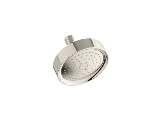 KOHLER K-965-AK-SN Vibrant Polished Nickel Purist 2.5 gpm single-function wall-mount showerhead with Katalyst air-induction technology