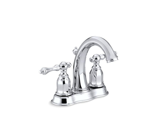 KOHLER K-13490-4-CP Polished Chrome Kelston Centerset bathroom sink faucet