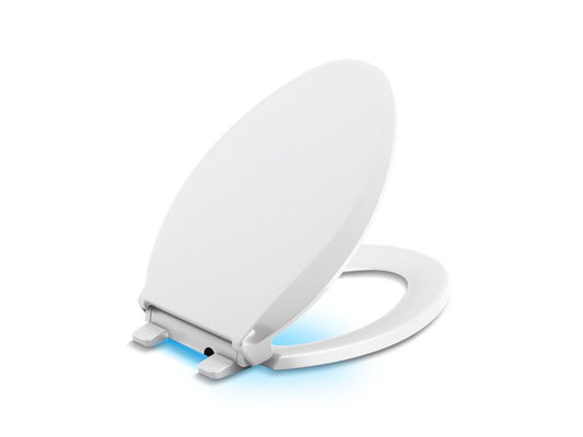 KOHLER K-75796-0 Cachet Nightlight Quiet-Close Elongated toilet seat