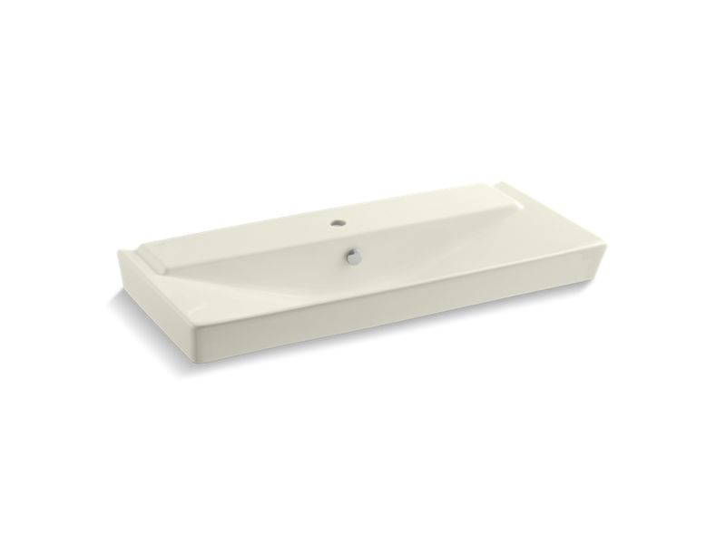 KOHLER K-5026-1-96 Reve 39" pedestal bathroom sink basin with single faucet hole