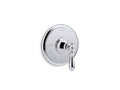 KOHLER K-T72769-9M-CP Polished Chrome Artifacts MasterShower temperature control valve trim with swing lever handle