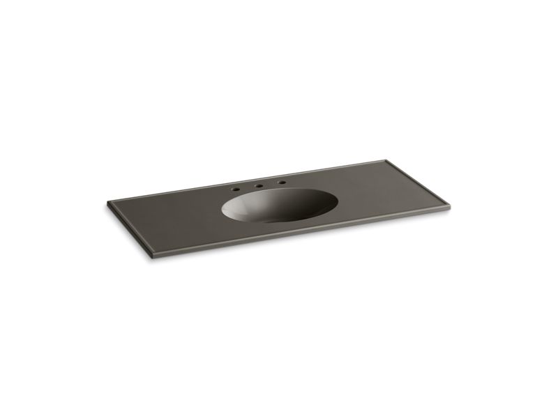 KOHLER Ceramic/Impressions K-2891-8-G86 Cashmere Impressions 49" Vitreous china vanity top with integrated oval sink