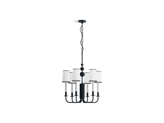 KOHLER K-27441-CH06-GNL Gunmetal Tresdoux Six-light chandelier