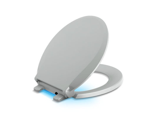 KOHLER K-75758-95 Cachet Nightlight Quiet-Close Round-front toilet seat
