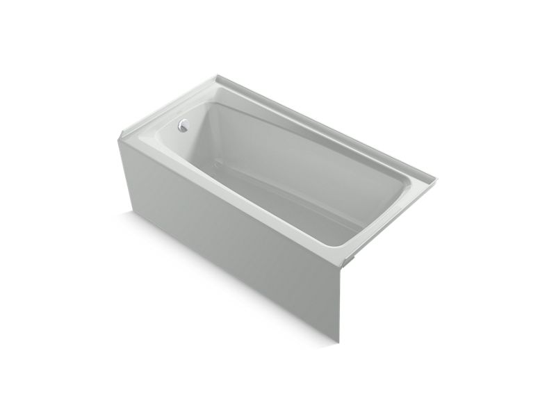 KOHLER K-26070-LA-95 Ice Grey Irvine 60" x 30" alcove bath, left drain