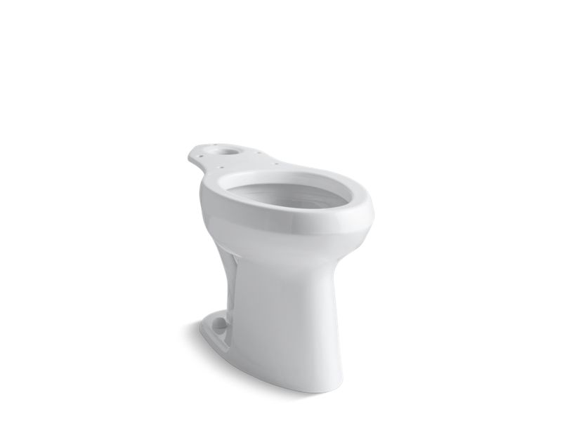 KOHLER K-4304-SSL-0 White Highline Toilet bowl with bedpan lugs and antimicrobial finish, less seat