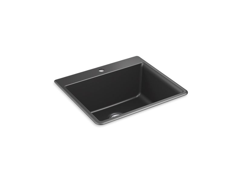 KOHLER K-28003-1-CM7 Kennon 25" x 22" x 10-5/8" Neoroc top-mount/undermount single-bowl kitchen sink