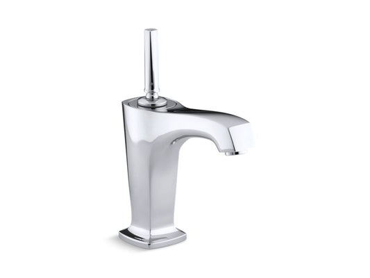 KOHLER K-16230-4-CP Margaux Single-hole bathroom sink faucet with 5-3/8" spout and lever handle