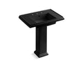 KOHLER K-2845-8-7 Tresham 30" pedestal bathroom sink with 8" widespread faucet holes