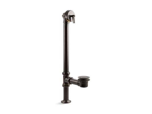 KOHLER K-7159-2BZ Oil-Rubbed Bronze Artifacts 1-1/2" pop-up bath drain for above- and through-the-floor freestanding bath installations