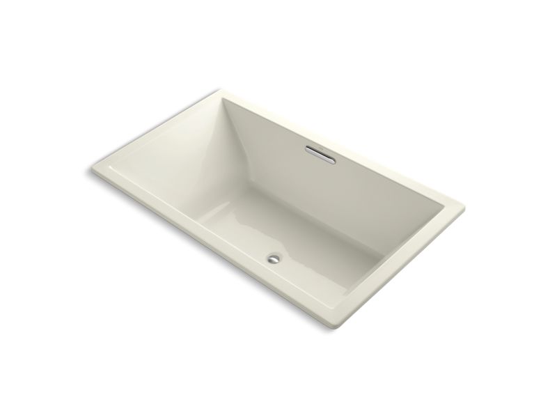 KOHLER K-1174-VB-96 Underscore 72" X 42" Drop-In Vibracoustic Bath In Biscuit