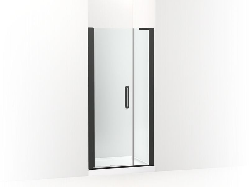 KOHLER K-707629-8L-BL Cursiva Pivot shower door, 71-5/8" H x 33 - 35-1/2" W, with 5/16" thick Crystal Clear glass