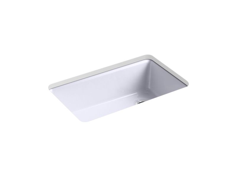 KOHLER K-5871-5UA3-GRL Riverby 33" x 22" x 9-5/8" Undermount single-bowl workstation kitchen sink with accessories