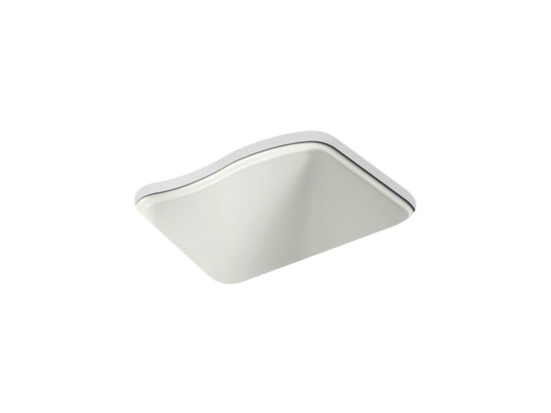 KOHLER K-6657-4U-NY River Falls 25" x 22' x 14-15/16" undermount utility sink with 4 faucet holes