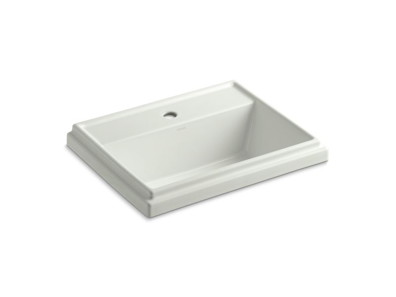 KOHLER K-2991-1-NY Tresham Rectangle Drop-in bathroom sink with single faucet hole
