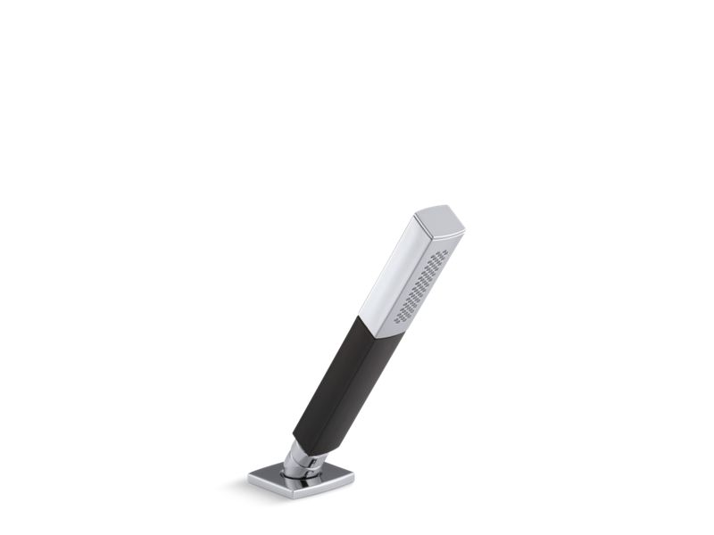 KOHLER K-45203-CP Shift Square 2.0 gpm multifunction handshower with Black handle