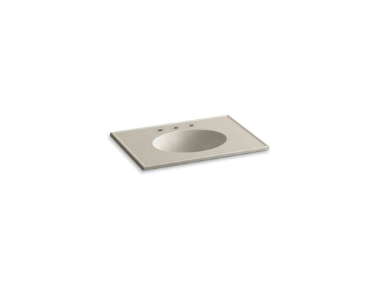 KOHLER Ceramic/Impressions K-2796-8-G85 Sandbar Impressions 31" Vitreous china vanity top with integrated oval sink