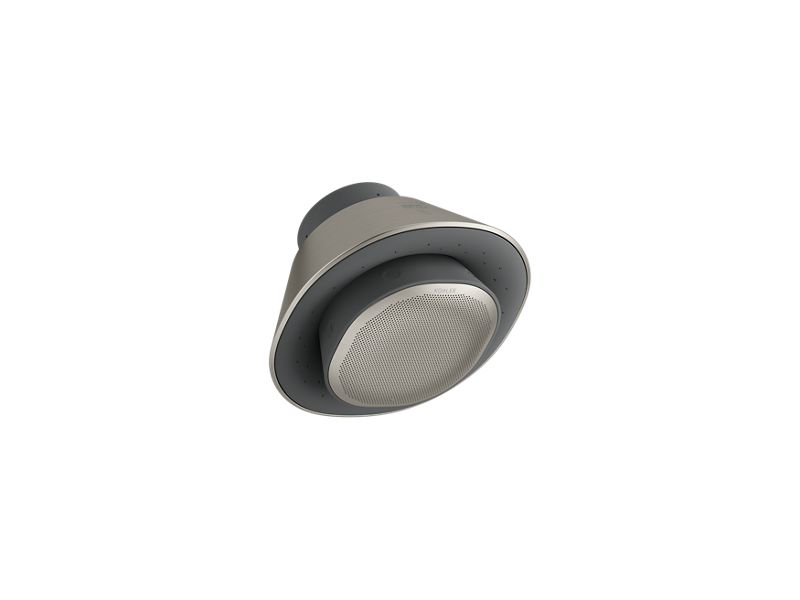 KOHLER K-28238-GKA-BN Moxie Single-Function Showerhead And Wireless Speaker With Amazon Alexa, 1.75 Gpm In Vibrant Brushed Nickel