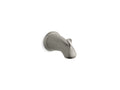 KOHLER K-10281-4-BN Forte Wall-Mount Bath Spout With Diverter, Slip-Fit Connection In Vibrant Brushed Nickel