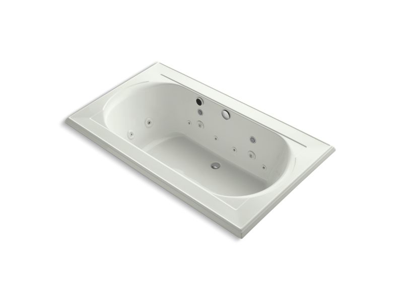 KOHLER K-1418-AH-NY Memoirs 72" x 42" drop-in Effervescence whirlpool bath with spa package